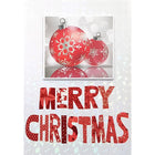 Rosedale Gold "Merry Christmas" Ornaments Greeting Cards with Envelopes - 5-1/2" x 8" - 6 Pack-Greeting Cards