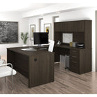 Bestar Embassy 66" U-Shaped Desk, Dark Chocolate (60857-79)-The credenza, the return, the executive desk and the hutch meet or exceed ANSI/BIFMA performance standards