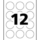 Avery Round Soap and Candle Labels - 2" Dia. - White - 96 Labels-7