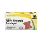 Wasip Fabric Fingertip Bandage - 12 Pack-Breathable, stretchable adhesive fabric