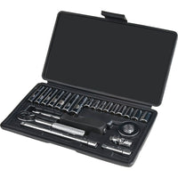 Aurora Tools Drive S.A.E. Socket Set, 22-Piece, 1/4"-Chrome vanadium steel for extra strength and durability