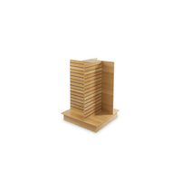 Can-Bramar Econoline 4 Way Slatwall Merchandiser, 36" x 36" x 54", Maple-Dimensions: 36" x 36" x 54"