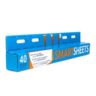 SmartSheets Self Adhesive Dry Erase Sheets, White, 40 Sheets-Dry Erase Sheet