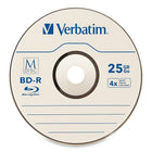 Verbatim M DISC BD-R 25GB 4X with Branded Surface, 5 Pack-Storage Capacity: 25 GB