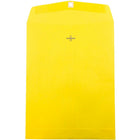 JAM Paper 10 x 13 Open End Catalog Envelopes with Clasp Closure, Brite Hue Yellow Recycled, 100 Pack (900906710)-Yellow