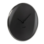 Gry Mattr Dome Wall Clock - Black-Metal clock housing with smooth powder coated finish