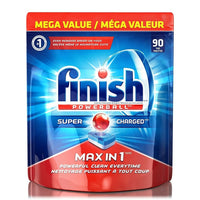 Finish Max-In-1 Auto Dish Tabs, 90 Count-Our Powerball washes away residue for an amazing shine, even in the hardest water conditions.