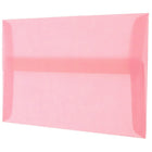 JAM Paper 4bar A1 Envelopes, 3.63 x 5 1/8, Blush Pink Translucent Vellum, 100 Pack (1591615g)-Size: 4 bar A1 (3-5/8" x 5-1/8")