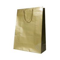 Jam Paper Gift Bags with Rope Handles - X-Large - 12 1/2" x 17" x 6" - Gold Glossy - 100 Pack-Color: Gold