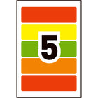 Avery Print or Write Removable Colour-Coding Labels - 1" x 3" - Rectangle - Assorted - 75 Pack-1" x 3" Neon Assorted