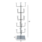 Eddie's 20 Arm Hat Rack - Chrome (214990-1)-60" height
