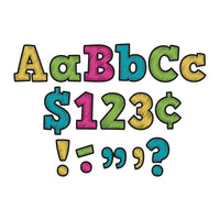Teacher Created Resources 4" Chalkboard Brights Bold Block Letters Combo Pack, 690 Pack-Letters/Decoration
