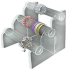 Azar Displays 11" x 10.5" x 10.5" 3-Tier Horizontal Counter Bracelet Display (900063)-Innovative way to display bracelets
