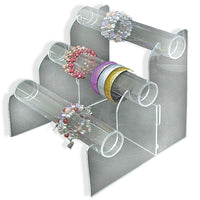 Azar Displays 11" x 10.5" x 10.5" 3-Tier Horizontal Counter Bracelet Display (900063)-Innovative way to display bracelets