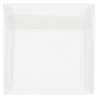 JAM Paper 5.5 x 5.5 Square Envelopes, Clear Translucent Vellum, 1000 Pack (74354B)-Clear