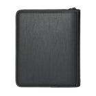 Roots Deluxe 2-Way Zip Binder, Black-Comes with a double-sided, 50-sheet lined notepad with top perforations made from recycled content