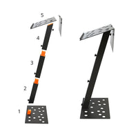Urbann Y7 Collapsible Lectern with carrying case - Aluminum - Charcoal-Collapsible, speaches