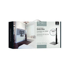 CJ Tech Adjustable Glass TV Shelf for Console for Universal TV Mounts-You can mount the self below or above the TV per you setup