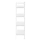 Monarch Specialties 7801 48"H Bookcase - White/White Metal-Product dimensions: 23.75 Inch W x 12 Inch D x 48 Inch H