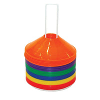 Champion Sports 9" Saucer Field Cone Set, Assorted-Saucer field cone set