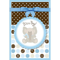 Rosedale 5-1/2" x 8" Baby Boy Greeting Cards And Envelopes, 6 Pack (19677)-Printed on premium uncoated card stock