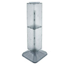 Azar Displays 40" x 8" x 8" Standard 4-Sided Interlocking Pegboard Display Tower, Clear (703387-CLR)-Revolves on a weighted base