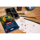 Derwent Chromaflow Pencils - Metal Tin - 12 Pack-A bold palette includes a wide spectrum of rich, highly-pigmented colours