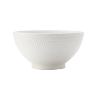 Maxwell & Williams Diamonds Rice Bowl - 6" - White - 6 Pack-Dinnerware