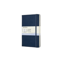 Moleskine Art Collection Plain Hard Cover Sketchbook - 5" x 8.25" - Blue Sapphire-Ivory coloured acid free sketch grade paper