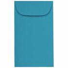 JAM Paper #3 Coin Business Coloured Envelopes - 2.5" x 4.25" - Blue Recycled - 50 Pack-Colour: Blue