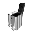 Modern Homes Stainless Steel Dual Garbage Can - 40L-Durable heavy duty opening mechanism