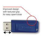 Verbatim Store 'n' Go 16 GB USB Flash Drives - Green & Blue - 2 Pack-Colour: Green and Blue