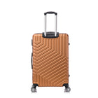 TOSCANO RIGOROSO 20" Hardside Carry On Luggage - Bronze Gold-ABS Hardshell