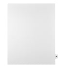 Mark Maker Legal Tabs - Letter Size - White - 1/15th cut - 25 tabs per package - 5 packages Pack - Number 89-White Single Tabs
