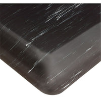 Wearwell UltraSoft Tile-Top AM No. 419, 2' x 60', Black-Especially effective in areas where exposure to micro-organisms and chemicals is common