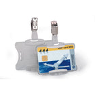 Durable Badge Holder - Polystyrene - Transparent  - 25 Pack-Polystyrene