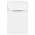 JAM Paper #1 Coin Envelopes, 2.25" x 3.5", White, 50 Pack (122326658i)-Coin size envelopes