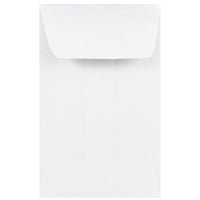 JAM Paper #1 Coin Envelopes, 2.25" x 3.5", White, 50 Pack (122326658i)-Coin size envelopes