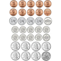 Ashley Math Die Cut Magnet, U.S. Coins, 170/Pack (ASH10067)-Math die cut magnet is perfect for use with magnetic whiteboards, filing cabinets and more for better performance