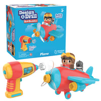 Educational Insights Design & Drill Bolt Buddies Plane - Multicolor-Drilling construction play set: Kids use a real, working, kid-safe toy drill to build their very own airplane, complete with spinning propeller, then pop the Bolt Buddy pilot and his co-pilot pal, Goose, into the plane and soar into pretend play fun
