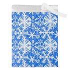JAM Paper Foil Envelopes, 9 x 12, Blue Winter White Snowflake, 25 Pack (1333310)-Size: 9" x 12"