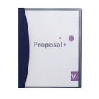 Wilson Jones Hidden Swing Clip Report Cover - Letter - 30 Sheet Capacity - Blue with Clear Front-Concealed clip provides clean, professional look