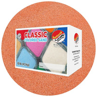 Sandtastik Classic Coloured Sand, 10 lb (4.5 kg) Box, Salmon-Fine grain with natural sparkle throughout