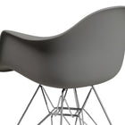 Flash Furniture Alonza Series Plastic Chair with Chrome Base - Moss Grey-Chrome Base with Bracing