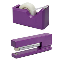 JAM Paper Office & Desk Sets, Stapler Tape Dispenser, Purple (3378PU)-Colour: Purple
