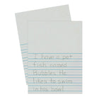 Pacon 7/8" Ruled Picture Story Newsprint Ream 9" x 12", 1500 Pack (PAC2656)-White
