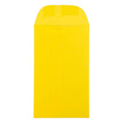 JAM Paper #6 Coin Envelopes, 3 3/8 x 6, Brite Hue Yellow, 1000 Pack-Yellow Envelopes
