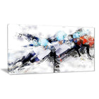 Designart Speed Skating Finish Line Canvas Art Print, (PT2561-32-16)-Print