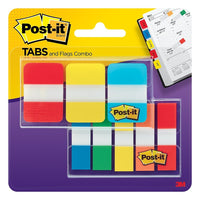 Post-it Flag and Tab Combination Pack-Adhesive tabs are very easy to use