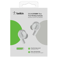 Belkin Soundform Rise True Wireless Earbuds - White-7 hours of battery life on earbuds covers most commute journeys, while a 10 minute charge grants 1 hour of playback to ensure you ll never run out of juice